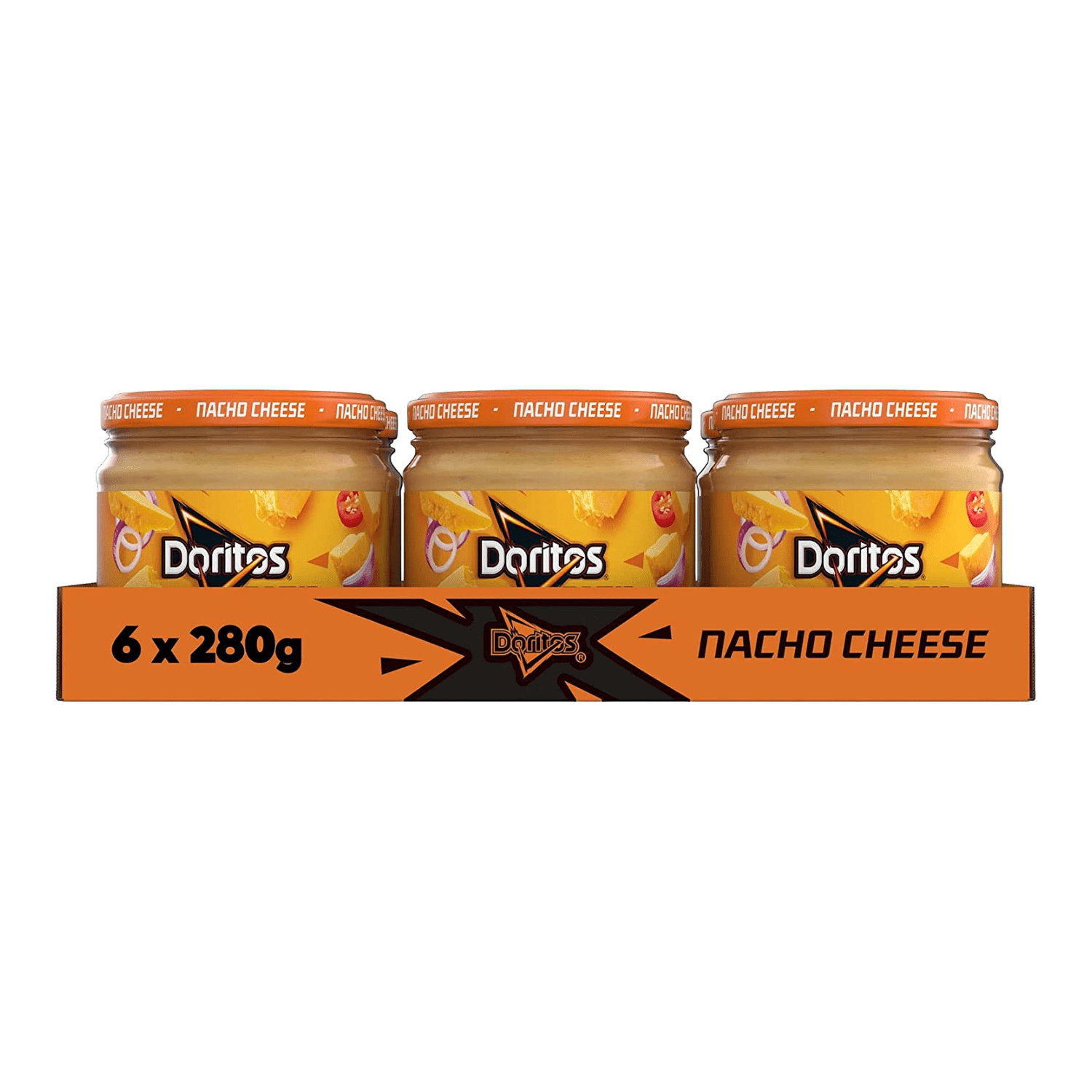 Buy Doritos Nacho Cheese Vegetarian Dip, Perfect for Sharing 280g (Case
